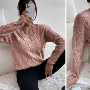 LAST CHANCE! Cable Knit Drop Shoulder Sweater